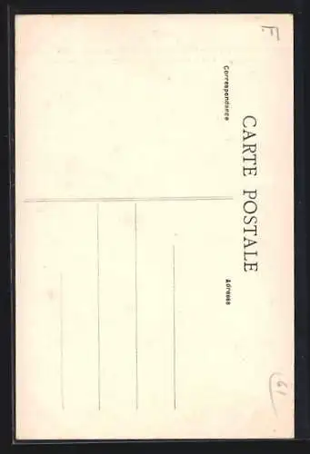 AK Domfront, Tour d`Angle terminant le mur de Défense qui entourait le Chateau au-dessus des fossés, Rue d`Alencon