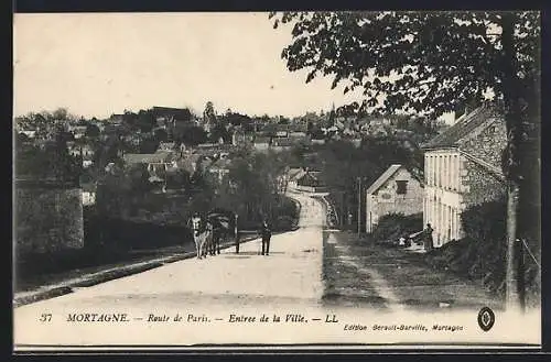 AK Mortagne, Route de Paris, Entrée de la Ville