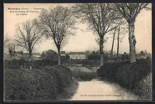 AK Mortagne, Panorama pris du champ de courses, la Mairie