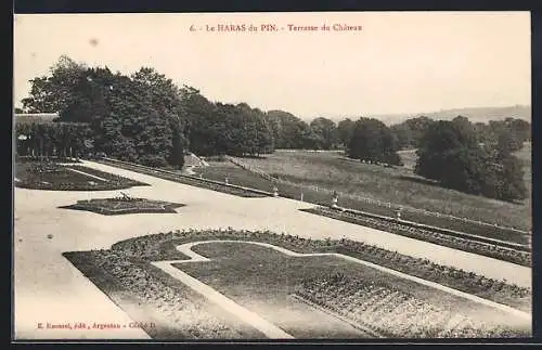 AK Le Pin, Terrasse du Château au Haras du Pin