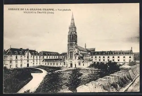 AK Soligny-la-Trappe, Abbaye de la Grande-Trappe, vue générale