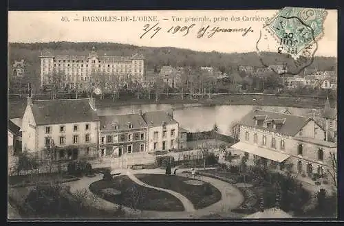 AK Bagnoles-de-l`Orne, Vue générale, prise des Carrières