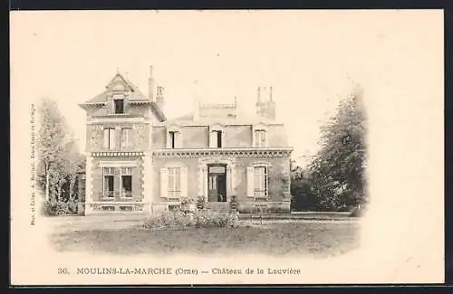 AK Moulins-la-Marche, Château de la Louvière