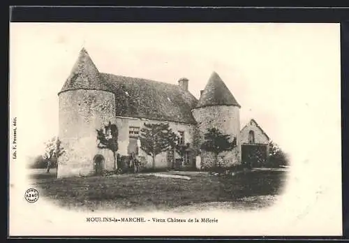 AK Moulins-la-Marche, Vieux Château de la Mêlerie