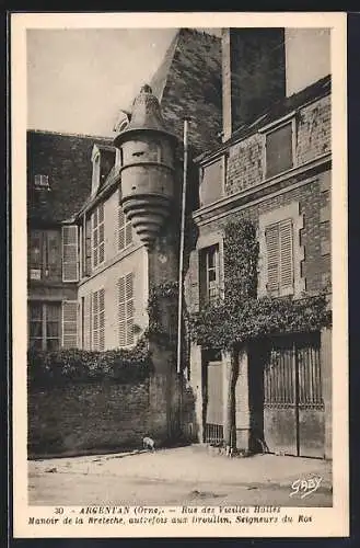 AK Argentan /Orne, Rue des Vieilles Halles, Manoir de la Breteche