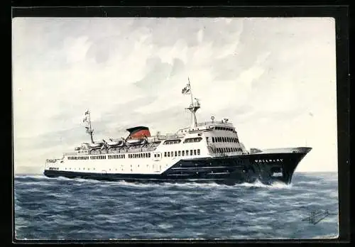 Künstler-AK Passagierschiff Valencey