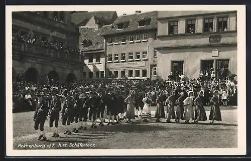 AK Rothenburg / Tauber, Historischer Schäfertanz