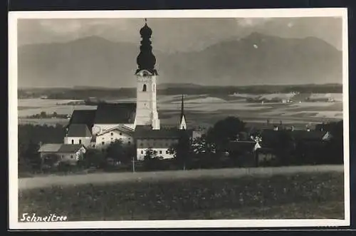 AK Schnaitsee, Blick auf die Kirche