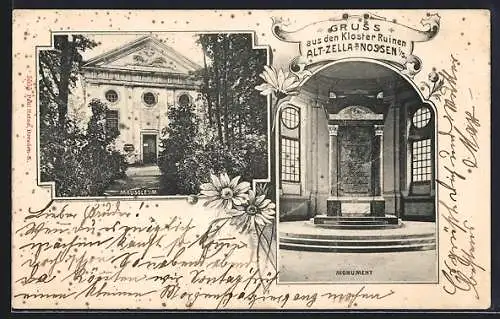 AK Nossen i. S., Kloster Ruinen Alt-Zella, Monument & Mausoleum