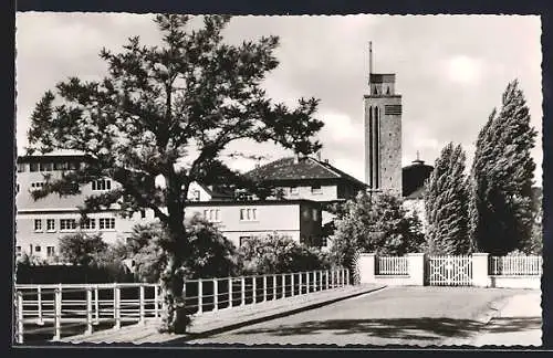 AK Pforzheim, Blick auf die Herz-Jesu-Kirche