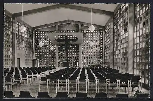 AK Pforzheim, Arlinger, Blick in die Mathäuskirche