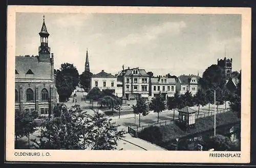 AK Oldenburg / Oldenburg, Friedensplatz, Geschäft Carl Vosgerau