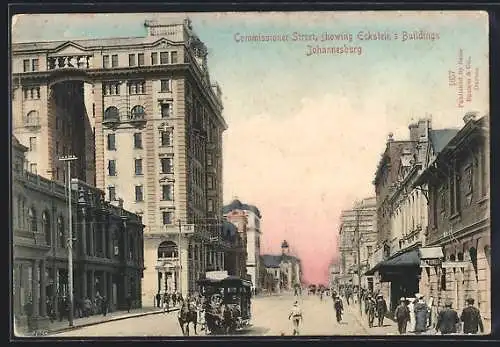 AK Johannesburg, Commissioner Street showing Eckstein`s Buildings