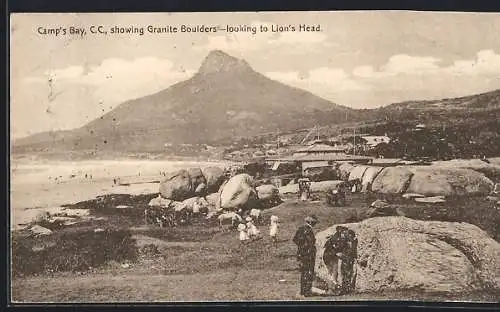 AK Camp`s Bay /C.C., Granite Boulders, looking to Lion`s Head