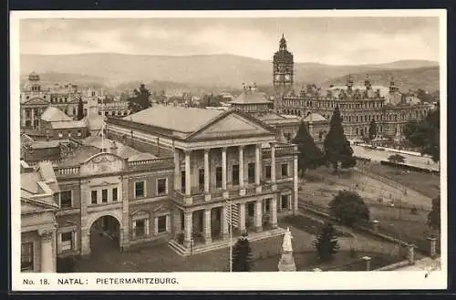 AK Pietermaritzburg, Stadtpartie aus der Vogelschau