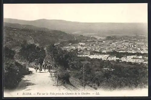 AK Blida, Vue sur la Ville prise du Chemin de la Glacière