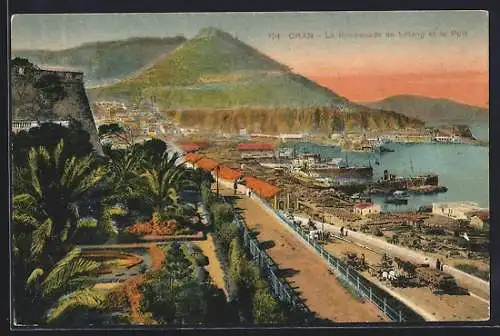 AK Oran, La Promenade de Létang et le Port