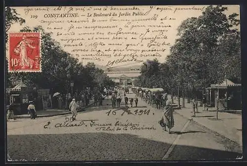 AK Constantine, Le Boulevard du Jardin Public