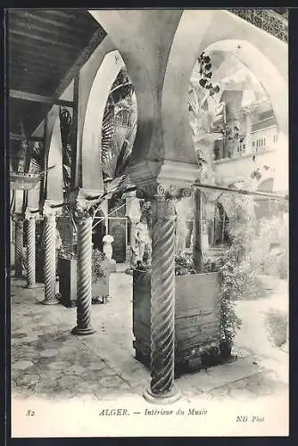 AK Alger, Interieur du Musée