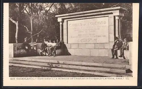 AK Casablanca, Monument à la Mémoire de Charles de Foucauld