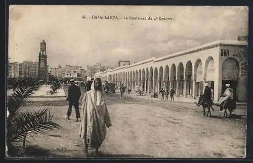 AK Casablanca, Le Boulevard du 4e-Zouaves