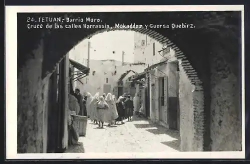 AK Teutan, Barrio Moro, Cruce de las Calles Harrassin, Mokaddem y Guersa Quebirz