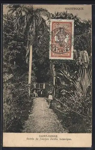 AK Saint-Pierre, Entrée de l`ancien Jardin botanique