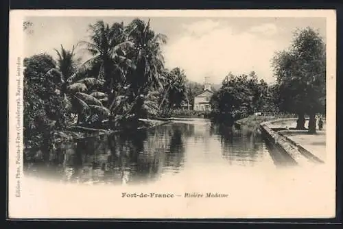 AK Fort-de France, Riviere Madame