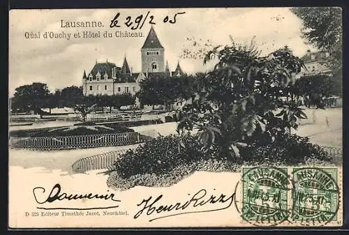 AK Lausanne, Quai d`Ouchy et Hôtel du Château