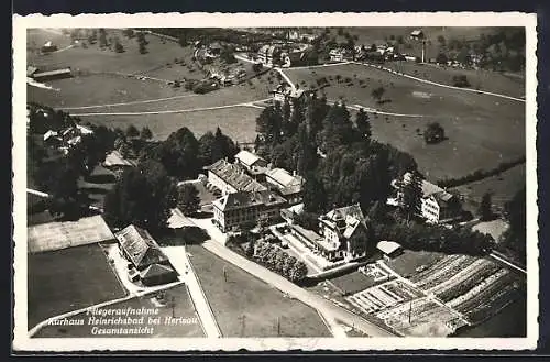 AK Herisau, Kurhaus Heinrichsbad vom Flugzeug aus