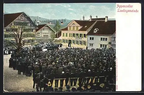 AK Appenzell, Landsgemeinde 1903, Versammlung