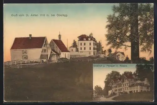 AK St. Anton bei Oberegg, Gasthof und Pension zum Rössle