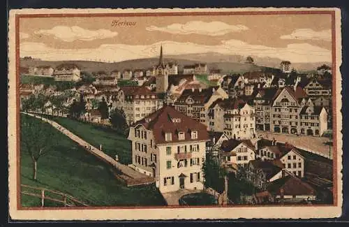 AK Herisau, Teilansicht aus der Vogelschau