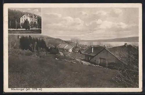 AK Mauborget, Hotel, Blick über den Ort