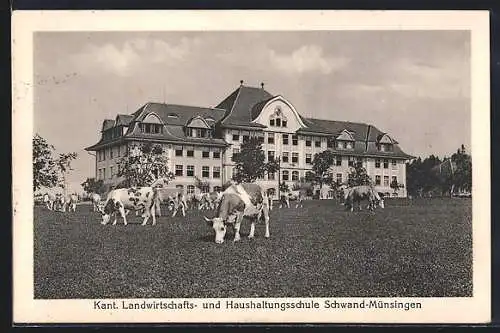 AK Schwand-Münsingen, Blick auf die Kant. Landwirtschafts- und Haushaltungsschule