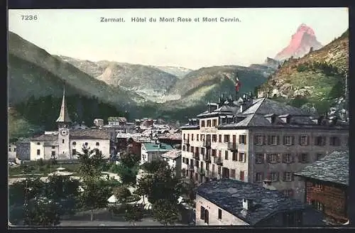 AK Zermatt, Hotel du Mont Rose et Mont Cervin