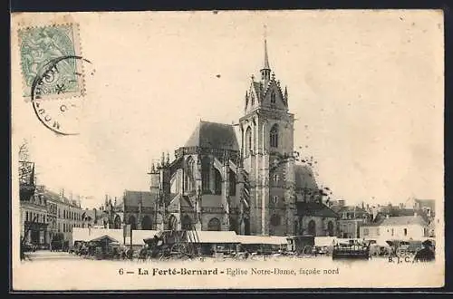 AK La Ferté-Bernard, Église Notre-Dame, facade nord