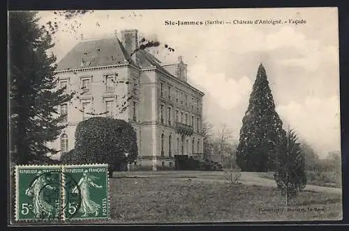 AK Ste-Jammes, Château d`Antoigné, Facade