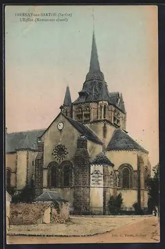 AK Fresnay-sur-Sarthe, L`Église, Monument classé