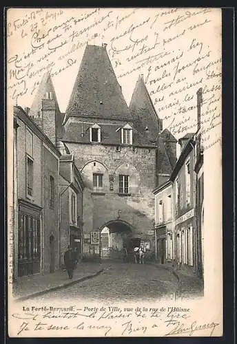 AK La Ferté-Bernard, Porte de Ville vue de la rue de l`Huisne