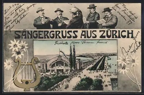 AK Zürich, Sängergruss, Festhalle