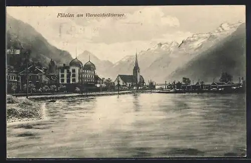 AK Flüelen am Vierwaldstättersee, Panorama