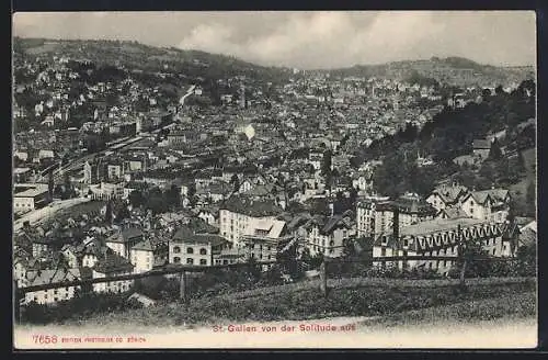 AK St. Gallen, Teilansicht von der Solitude aus