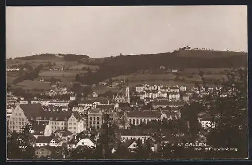 AK St. Gallen, Teilansicht mit Freudenberg