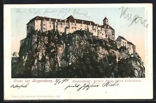 AK Riegersburg, Blick auf die Burg