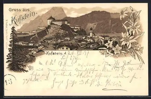 Lithographie Kufstein, Gesamtansicht