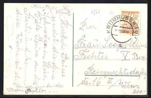 AK Krummnussbaum, Restauration Steinbründl Blockhaus