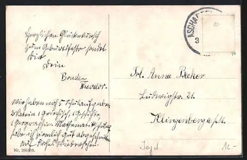 Künstler-AK M. Müller jun.: Jäger schneidet erlegten Rehbock auf