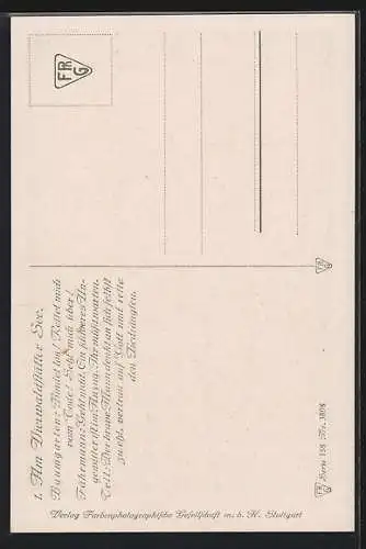 Künstler-AK O. Peter: Wilhelm Tell Nr. 1: Am Vierwaldstätter See...