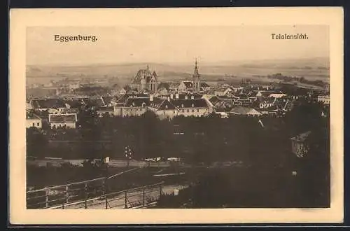 AK Eggenburg, Totalansicht mit Kirche